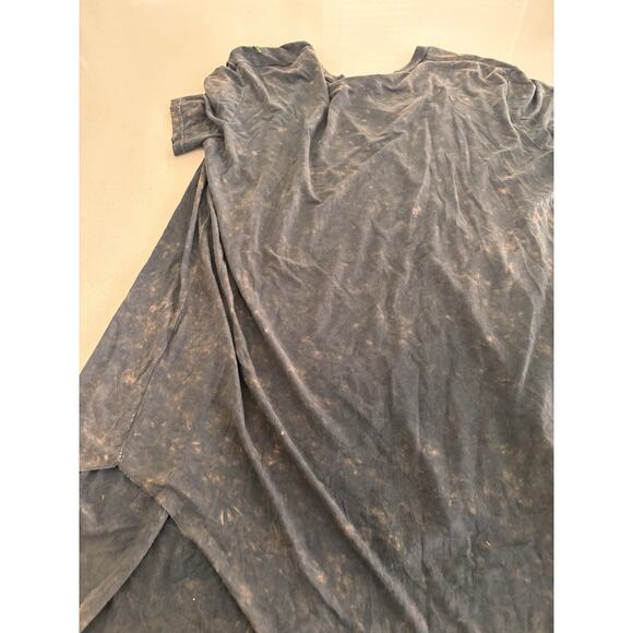 PoL BEDAZZLED ROSE T Shirt Tunic Gray large - Picture 9 of 9